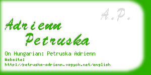 adrienn petruska business card